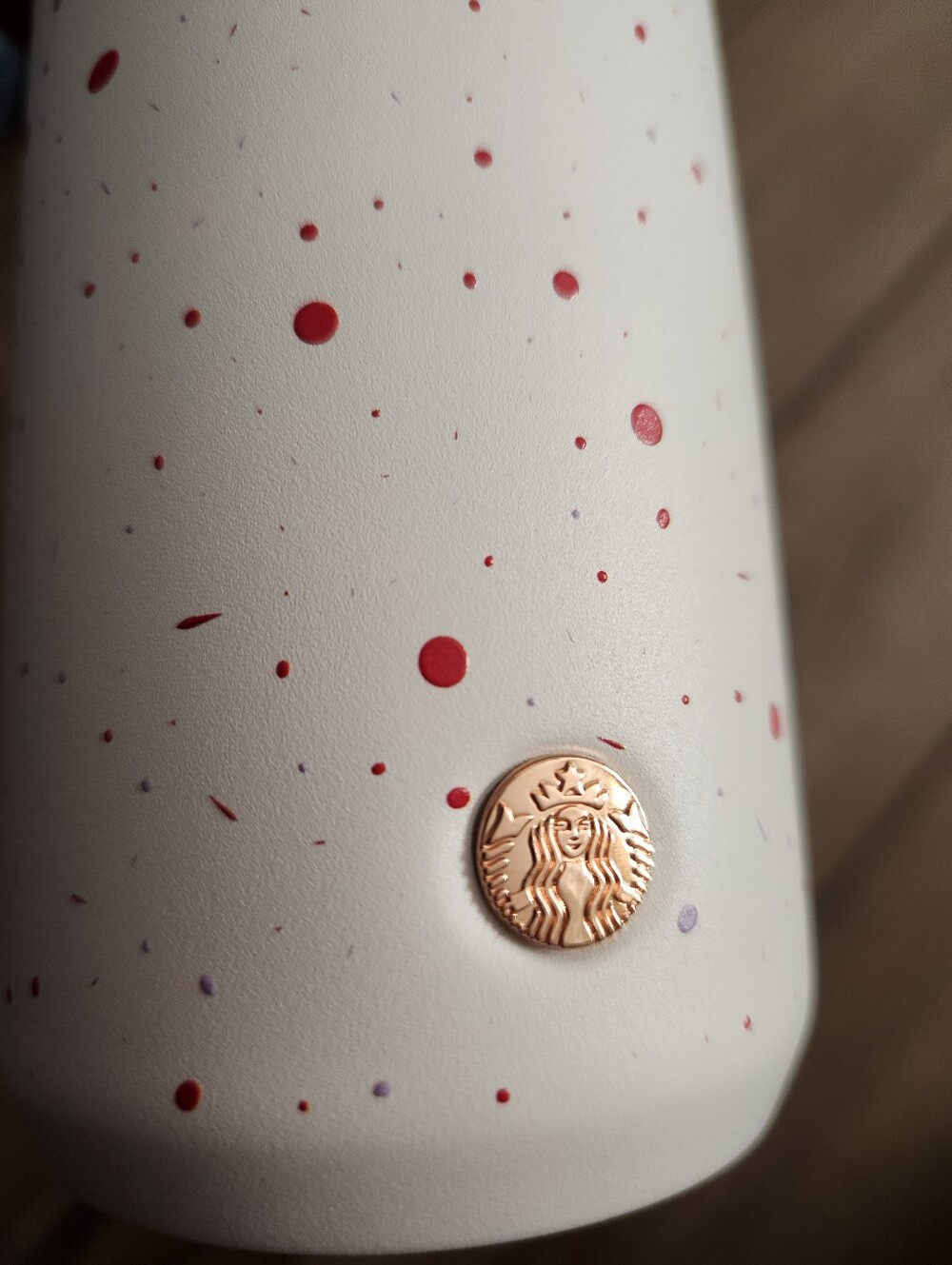 Starbucks Rose Gold Pumpkin Charm with Coral Enamel Accent - Picture 5 of 6